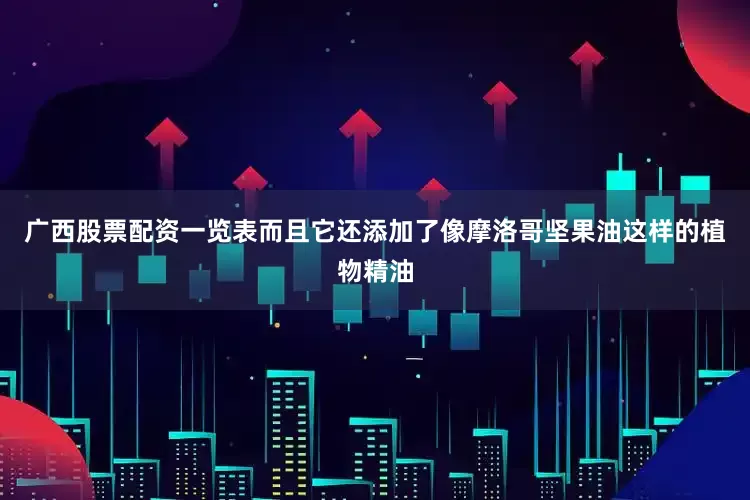 广西股票配资一览表而且它还添加了像摩洛哥坚果油这样的植物精油