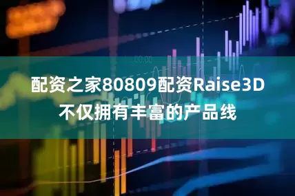 配资之家80809配资Raise3D不仅拥有丰富的产品线